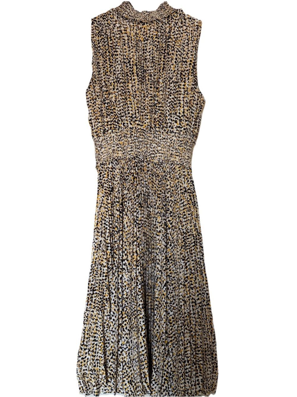 Nanette Lepore leopard sleeveless smocked dress